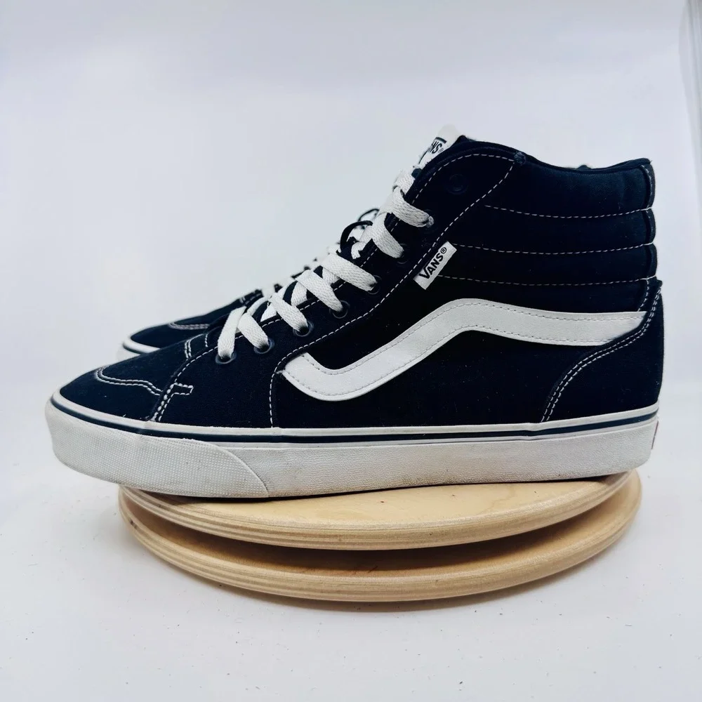 Vans Filmore High Top Sneakers Womens 10 Black Platform Skate Shoe Sk8-hi